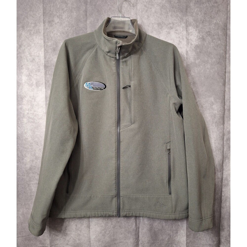 L.L. Bean Men's Pathfinders Jacket Sz XL Reg. Softshell Gray Polyester Outdoors